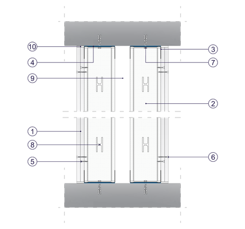 SDI - 2x12,5 GKF DF/2xCW 100 W