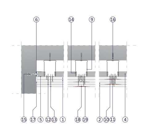 SPJ - 2x15+2x12,5 GKF DF/CD 60, ES