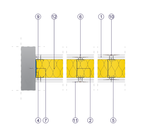 SD - 2x12,5 GKB A/CW 100 W