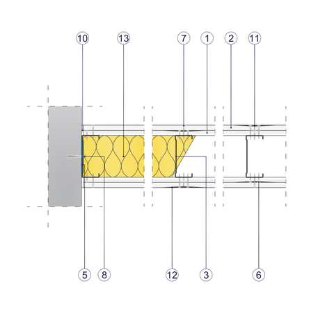 SD - 2x12,5 GKB A + GKF DF/CW 100/400 W