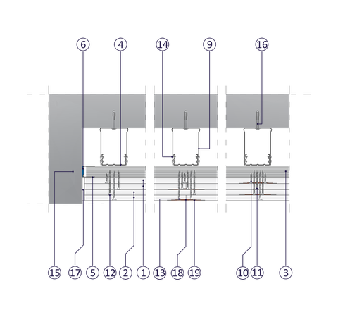SP - 2x15+2x12,5 GKF DF/CD 60, ES