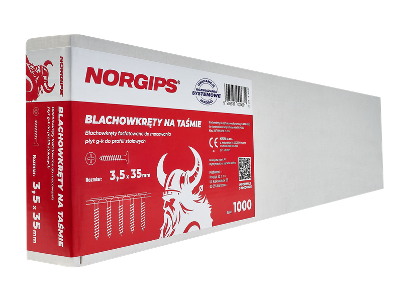 Blachowkręty na taśmie 3,5 x 35 mm
