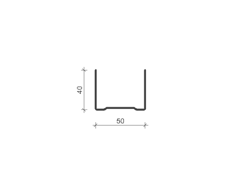 Profil UA 50 o gr. blachy 2 mm