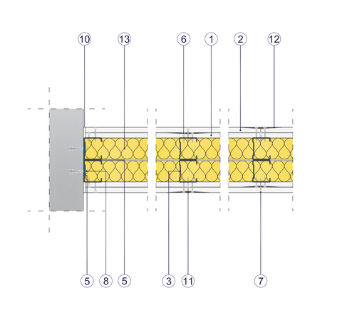 SD - 2x12,5 GKB A + GKF DF/2xCW 50 2xW