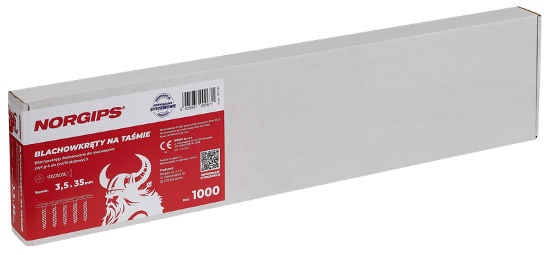 Blachowkręty na taśmie 3,5 x 35 mm