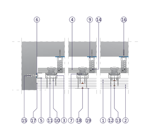 SP - 2x15+2x12,5 GKF DF/CD 60, ES